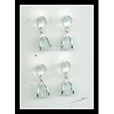 Medium Silver (on Brass) Bail 